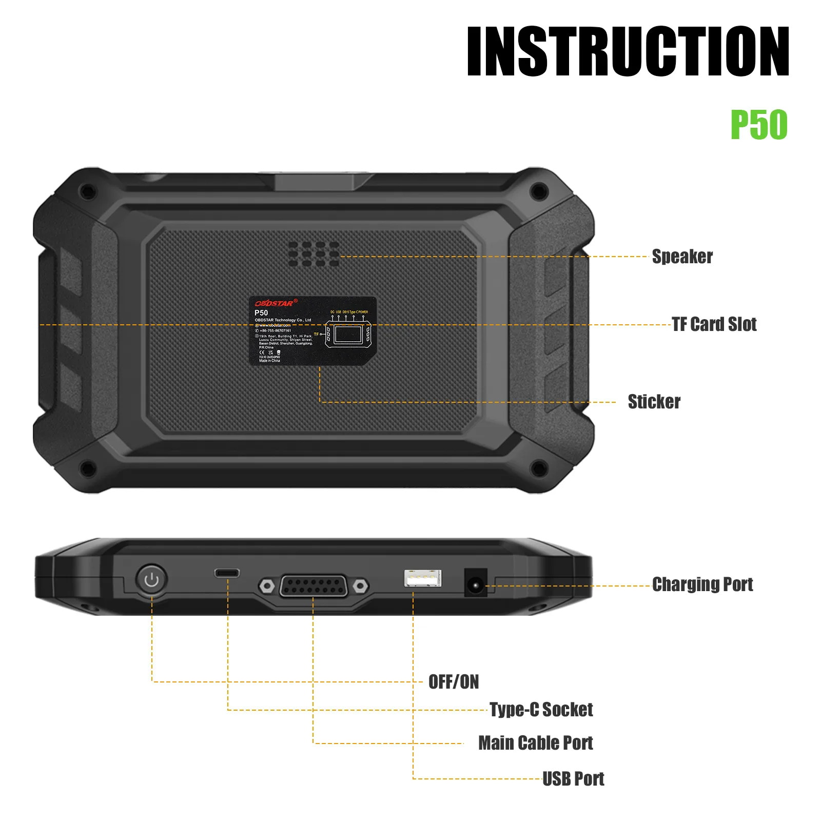 OBDSTAR P50 - Herramienta de Reset de Airbag y PIN Code para 94 Marcas
