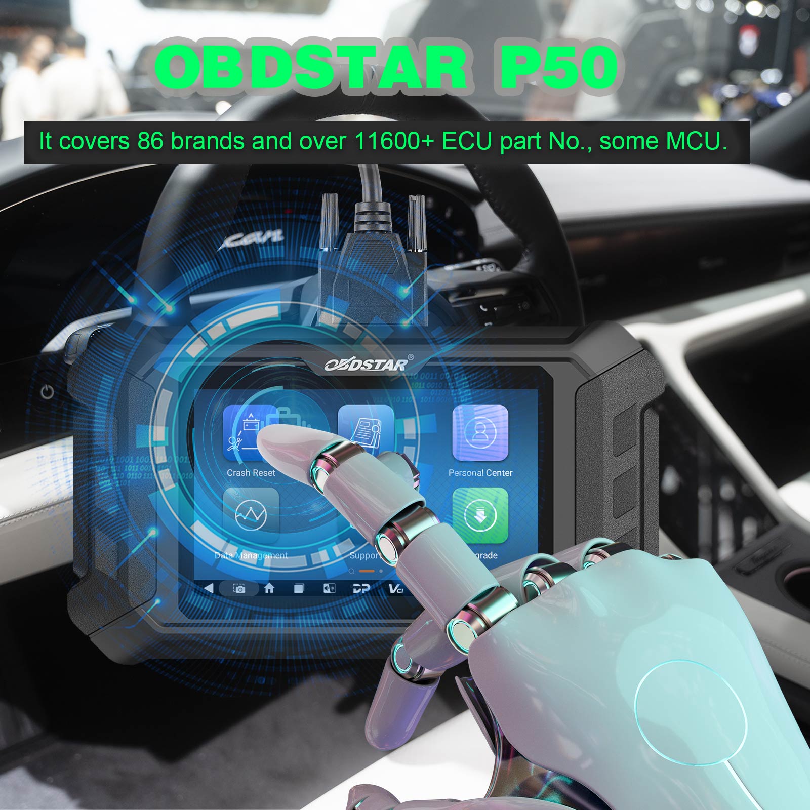 OBDSTAR P50 - Herramienta de Reset de Airbag y PIN Code para 94 Marcas