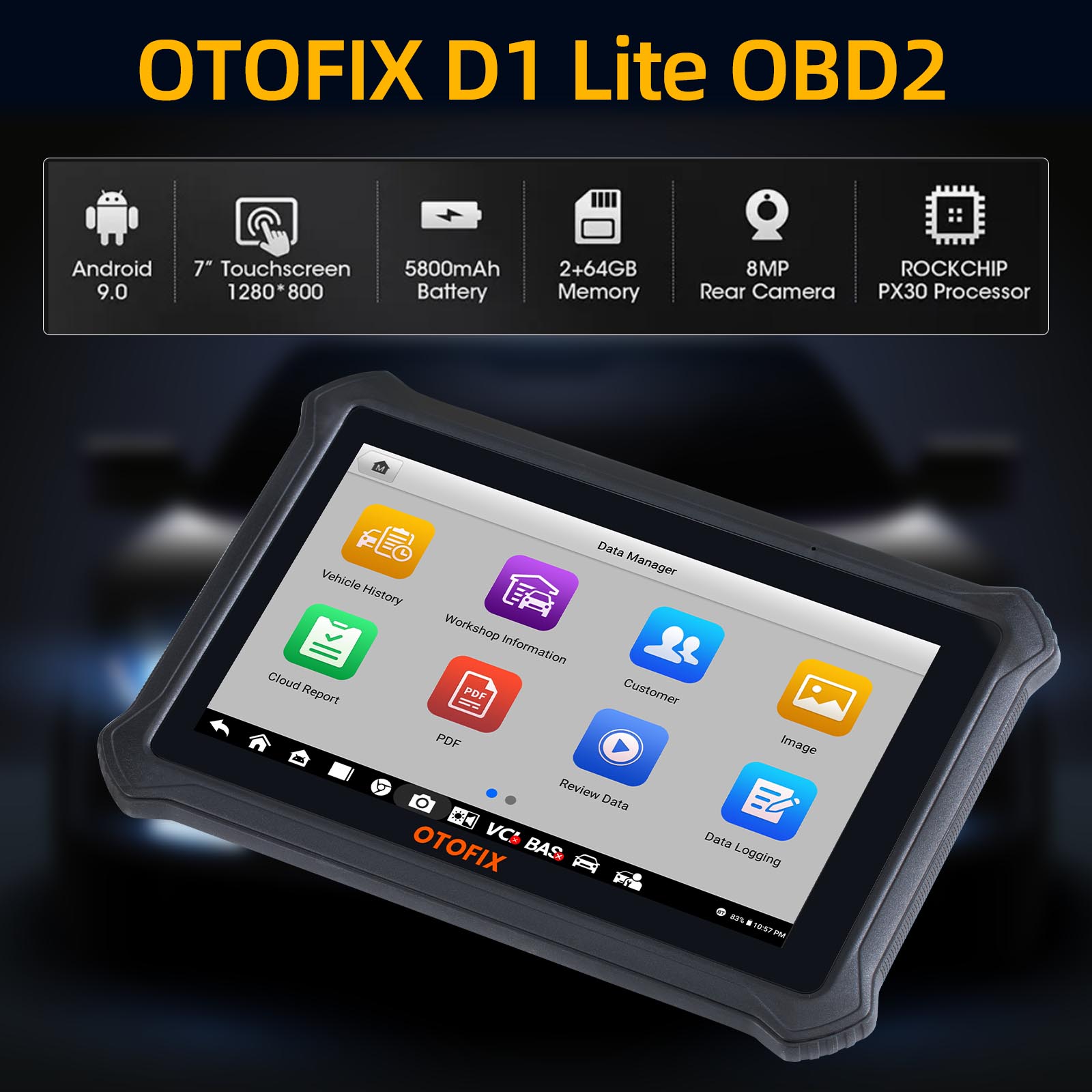 Escáner OTOFIX D1 Lite - Diagnóstico de Todos los Sistemas con CAN FD