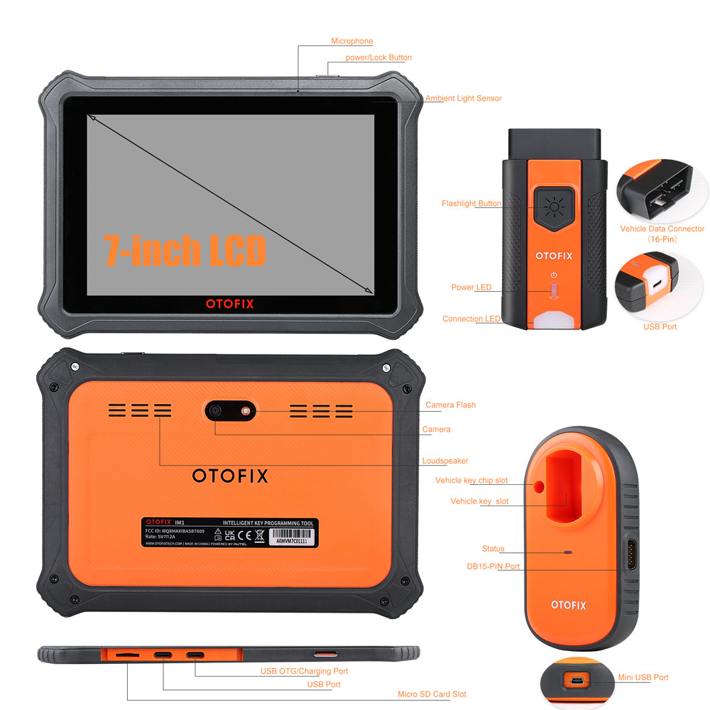 OTOFIX IM1 - Programador de Llaves e Inmovilizador con Diagnóstico