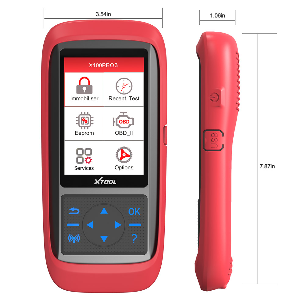 XTOOL X100 Pro3 - Programador de Llaves Automotriz Profesional con Funciones de Servicio