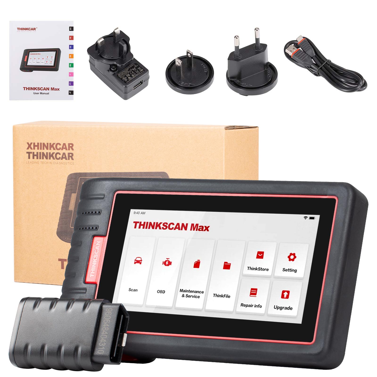 Escáner THINKCAR ThinkScan MAX - Diagnóstico de Todos los Sistemas