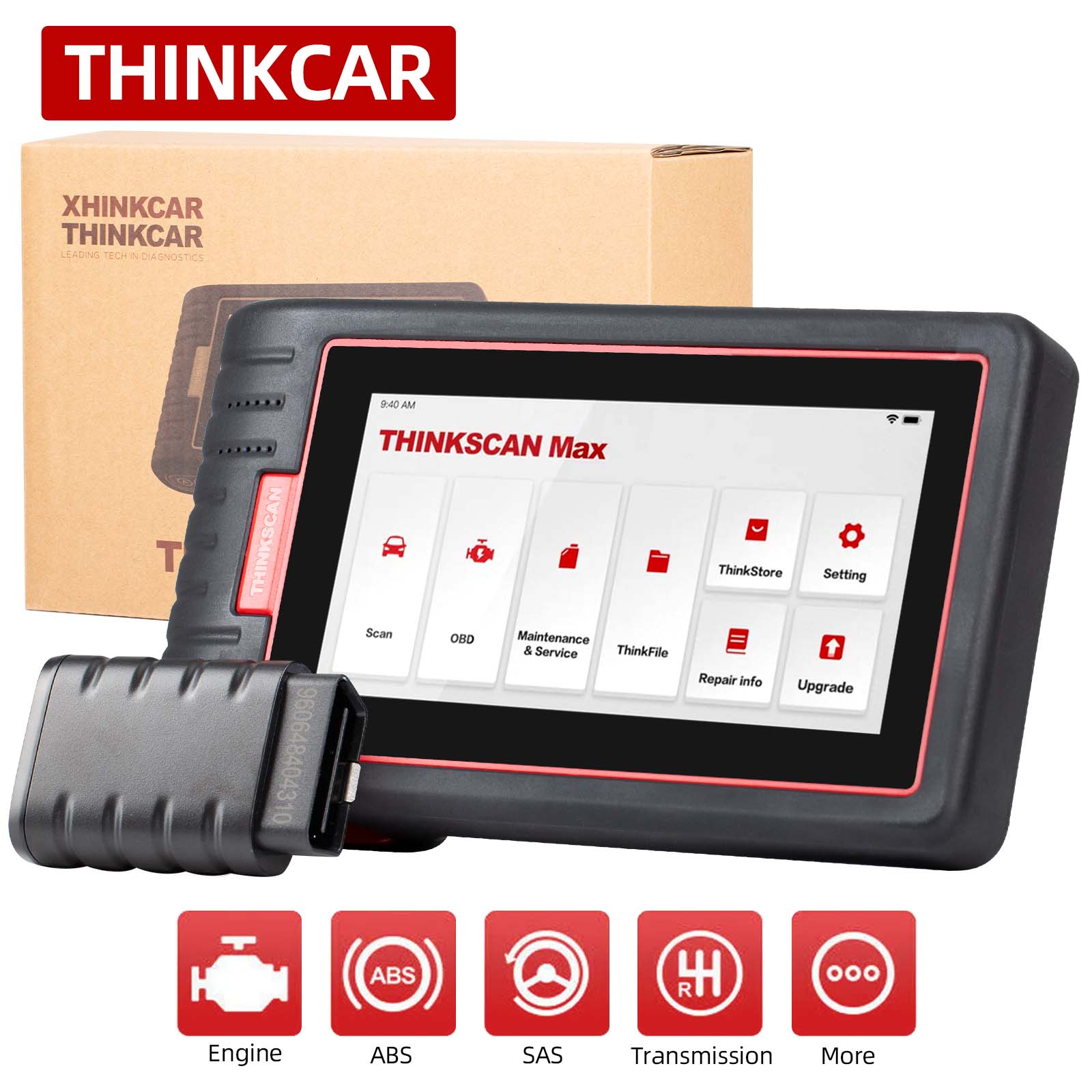 Escáner THINKCAR ThinkScan MAX - Diagnóstico de Todos los Sistemas