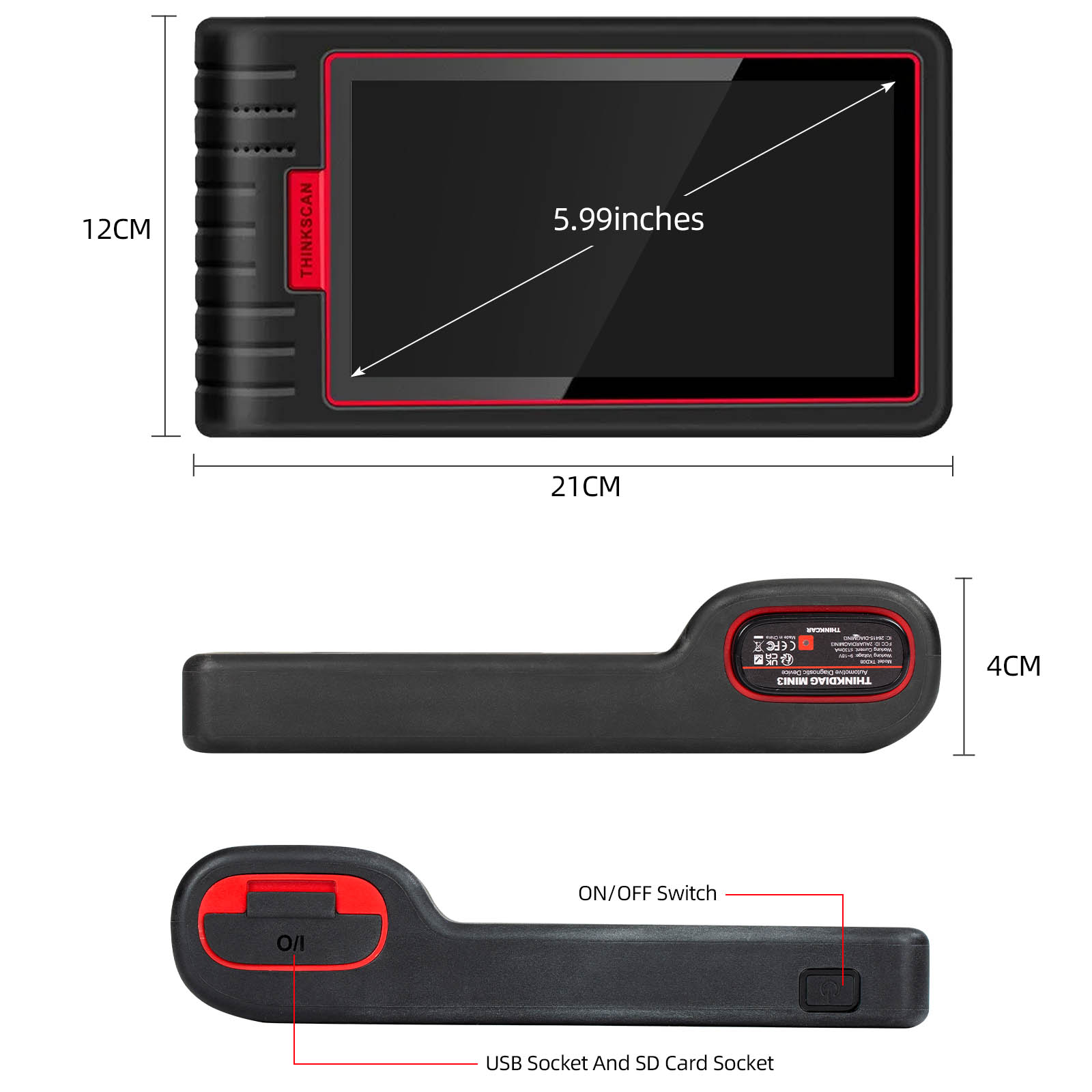 Escáner THINKCAR ThinkScan MAX - Diagnóstico de Todos los Sistemas
