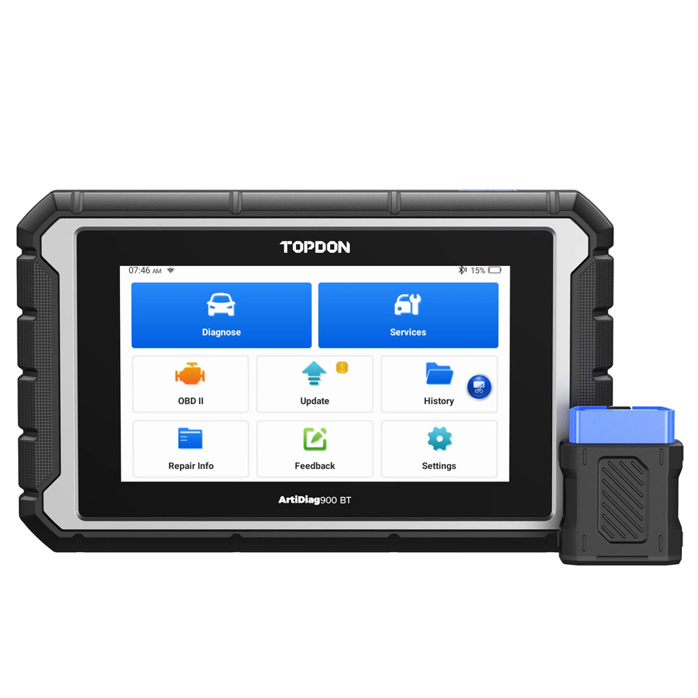 Escáner TOPDON ArtiDiag 900 BT - Diagnóstico de Todos los Sistemas con Codificación - TopDon