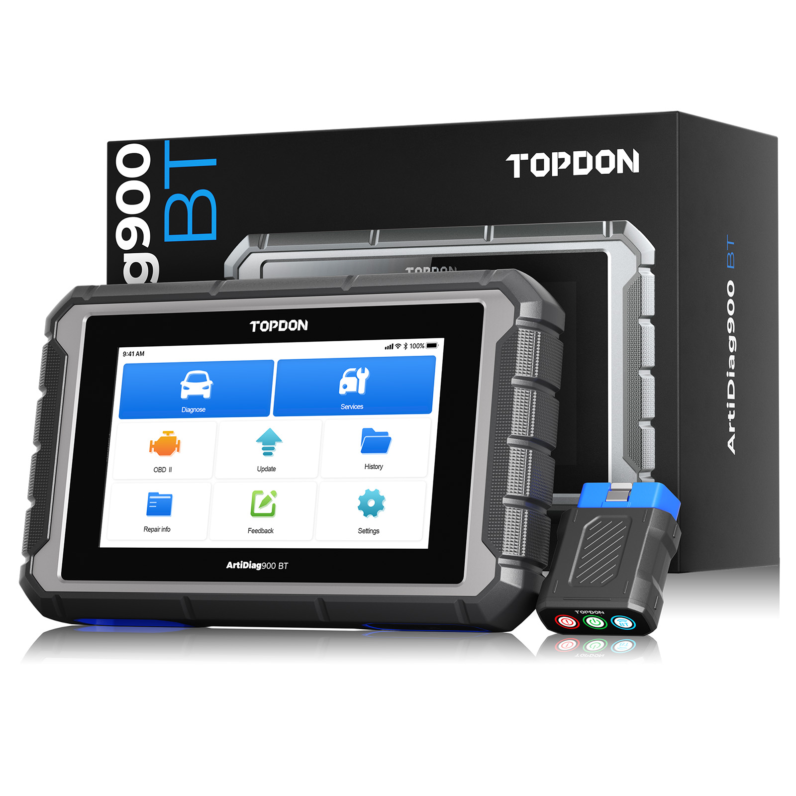 Escáner TOPDON ArtiDiag 900 BT - Diagnóstico de Todos los Sistemas con Codificación