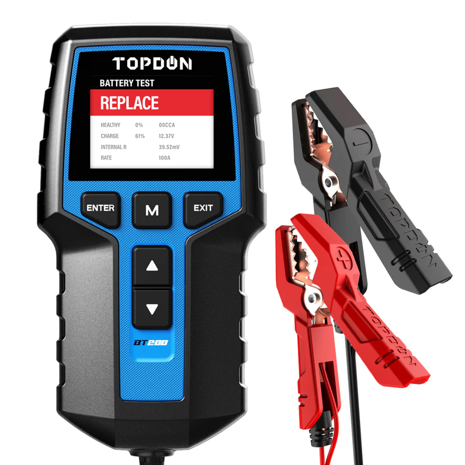 TOPDON BT200 - Tester de Batería 12V/24V con Pantalla a Color - TopDon