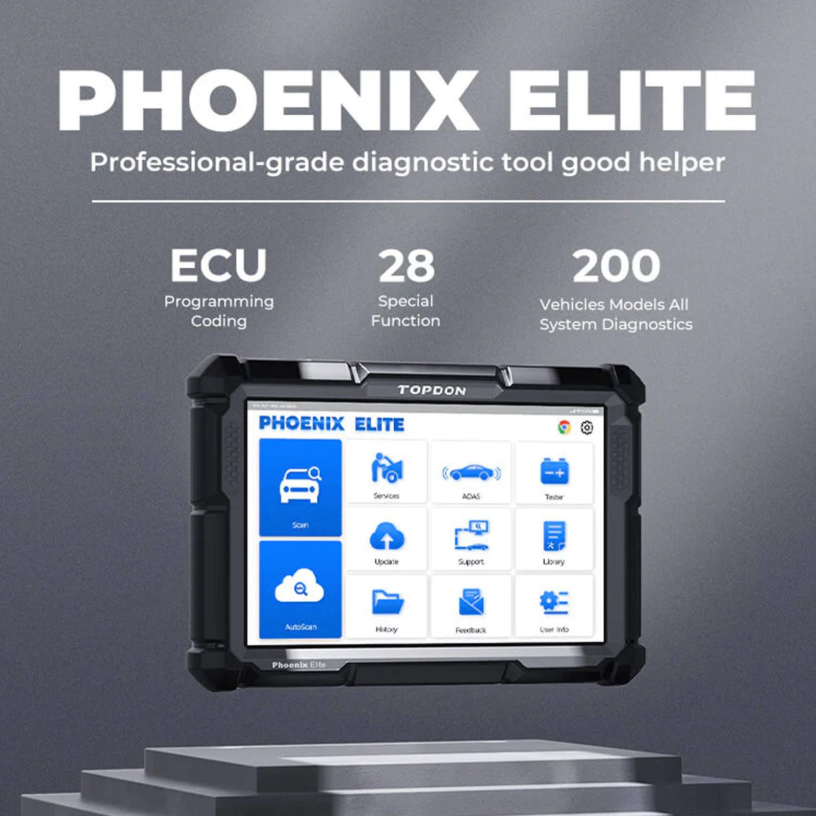 Escáner TOPDON Phoenix Elite - Diagnóstico Profesional con Topología y ADAS