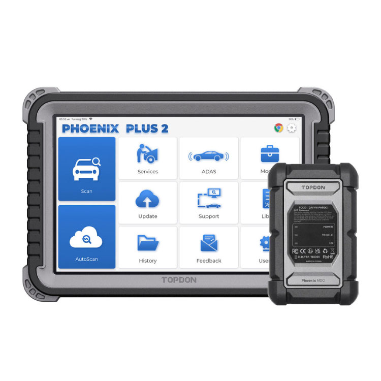 Escáner TOPDON Phoenix Plus 2 - Diagnóstico Bidireccional con Topología