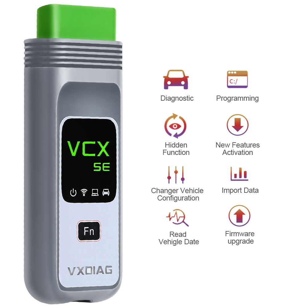 VXDIAG VCX SE Pro - Interfaz de Diagnóstico con 3 Autorizaciones
