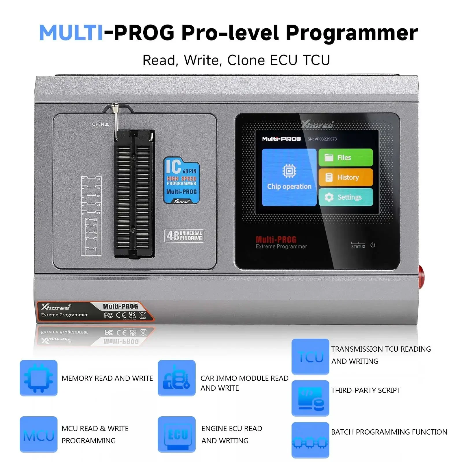 Multiprog Xhorse Programador ECU 2025